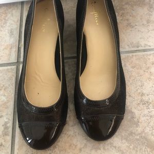 Cole Haan brown wedge dress shoes